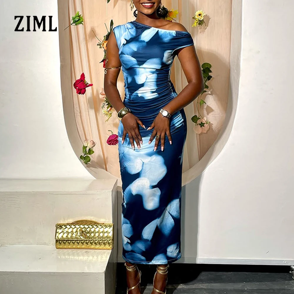 ZIML Hit Color Printing Slimming Backless Dresses for Diagonal Collar Sleeveless High Waist Temperament Dress Female Fashion New
ZIML Hit Color Printing Slimming Backless Dresses for Diagonal Collar Sleeveless High Waist Temperament Dress Female Fashion New