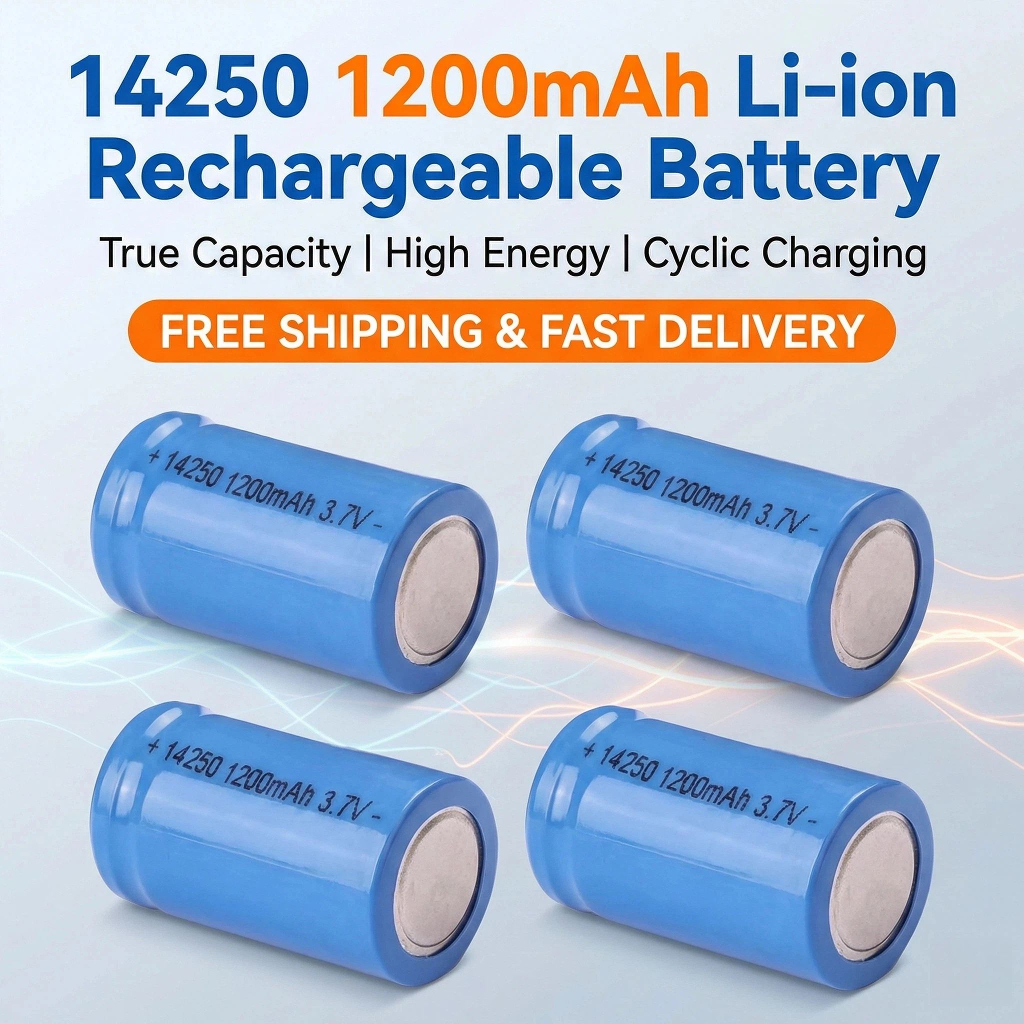 3.7V 14250 Rechargeable Lithium Battery 1200mAh LS14250 ER14250 ER14250H 1/2-R6 1/2 AA Lithium Ion Battery
3.7V 14250 Rechargeable Lithium Battery 1200mAh LS14250 ER14250 ER14250H 1/2-R6 1/2 AA Lithium Ion Battery