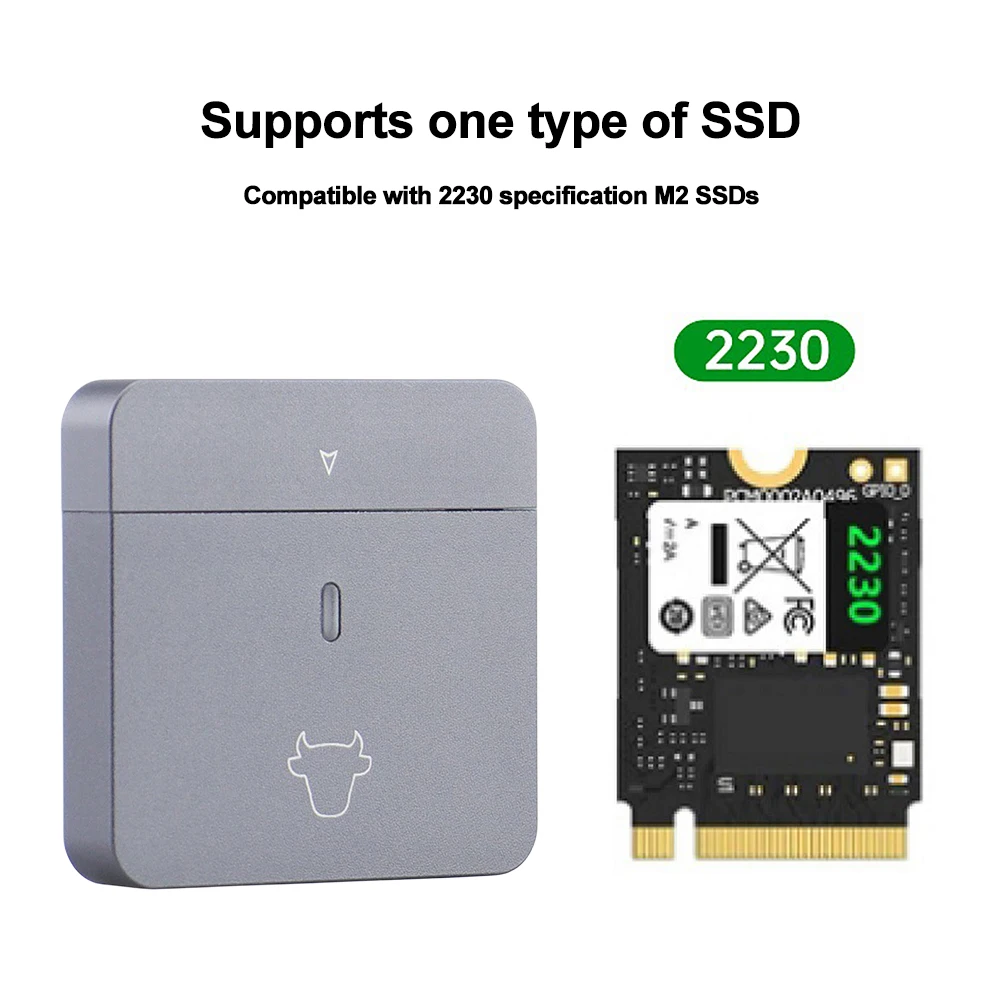 M.2 NVMe 2230 Hard Disk Box USB3.2 Gen2 Mobile Solid State Disk Case Aluminum Alloy External SSD Case M Key for M2 2230 SSD
M.2 NVMe 2230 Hard Disk Box USB3.2 Gen2 Mobile Solid State Disk Case Aluminum Alloy External SSD Case M Key for M2 2230 SSD