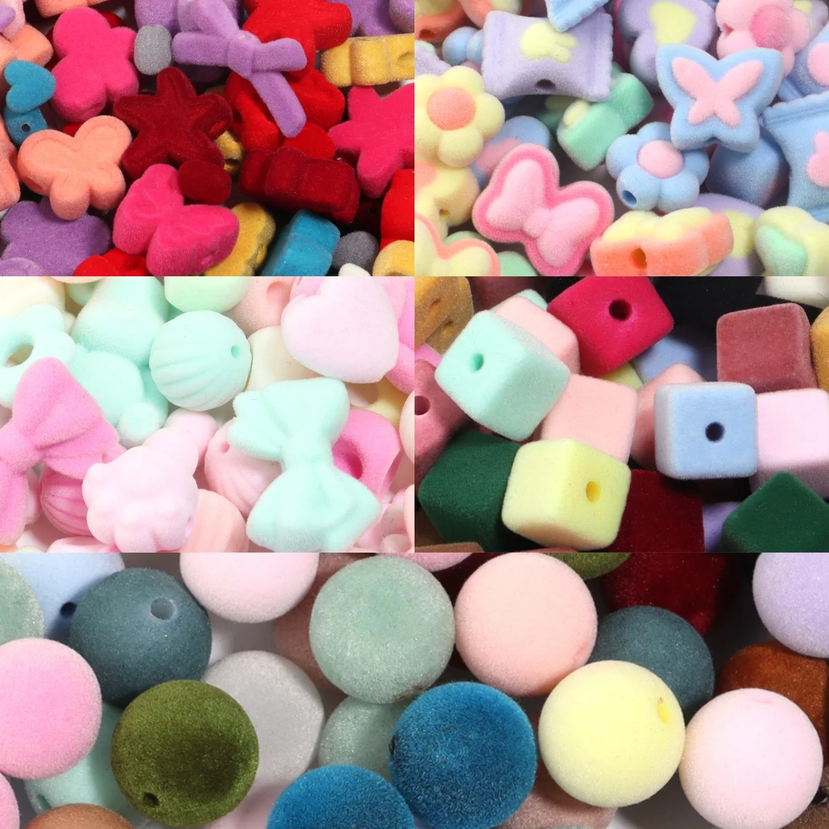 10PCS Acrylic Beads Flocking Velvet Beads Colorful Soft Loose Acrylic Beads for DIY Jewelry Making Bracelet Earring Accessories
10PCS Acrylic Beads Flocking Velvet Beads Colorful Soft Loose Acrylic Beads for DIY Jewelry Making Bracelet Earring Accessories