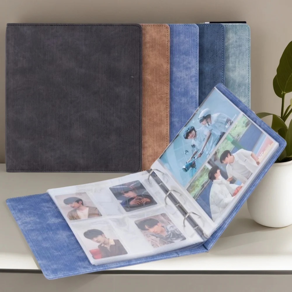A5 Denim-Style D-Ring 3-Ring Binder – Expandable 80-100 Pages, PU Leather Photo/Card Organizer with Multi-Pocket PP Inserts
A5 Denim-Style D-Ring 3-Ring Binder – Expandable 80-100 Pages, PU Leather Photo/Card Organizer with Multi-Pocket PP Inserts
