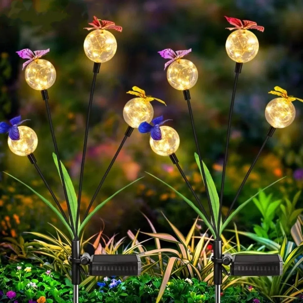 6/8 Head Butterfly Bobble Swing Light Waterproof Realistic Flower Solar Lawn Lights Decorative Color Changing
6/8 Head Butterfly Bobble Swing Light Waterproof Realistic Flower Solar Lawn Lights Decorative Color Changing