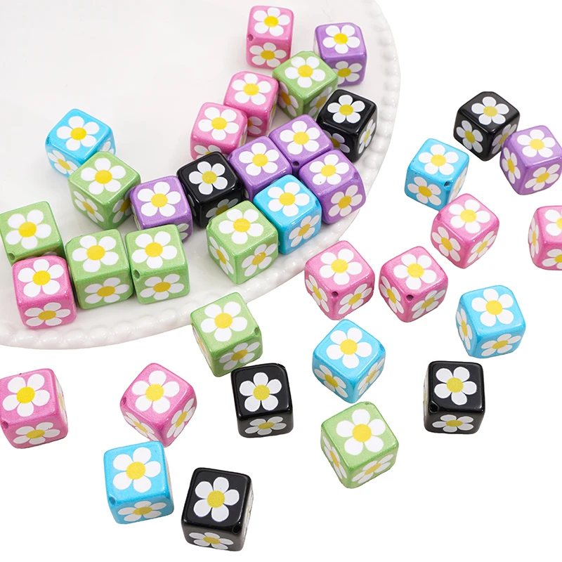 2pcs 15mm Flower Pattern Acrylic Square Beads Diagonal Hole Loose Beads For Jewelry Making DIY Bracelets Phone Chain Accessories
2pcs 15mm Flower Pattern Acrylic Square Beads Diagonal Hole Loose Beads For Jewelry Making DIY Bracelets Phone Chain Accessories