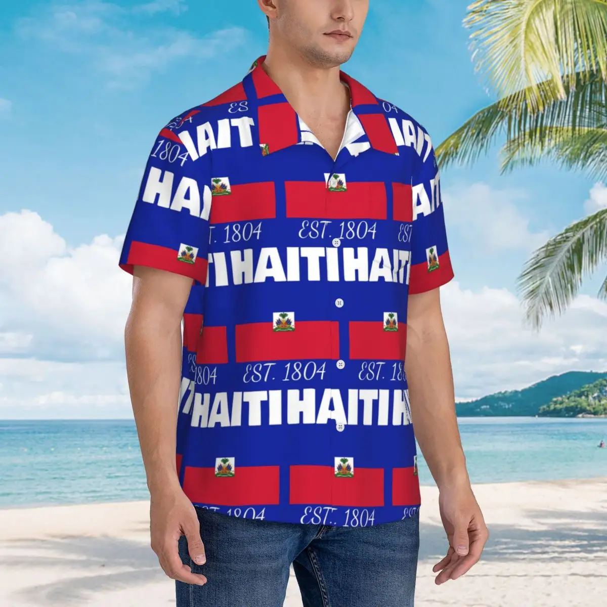 Haiti EST. 1804 Independence Haitian Flag Merch Hawaiian Shirts Fashion Men Short Sleeve Shirt Summer Beach Men's Button Tops
Haiti EST. 1804 Independence Haitian Flag Merch Hawaiian Shirts Fashion Men Short Sleeve Shirt Summer Beach Men's Button Tops