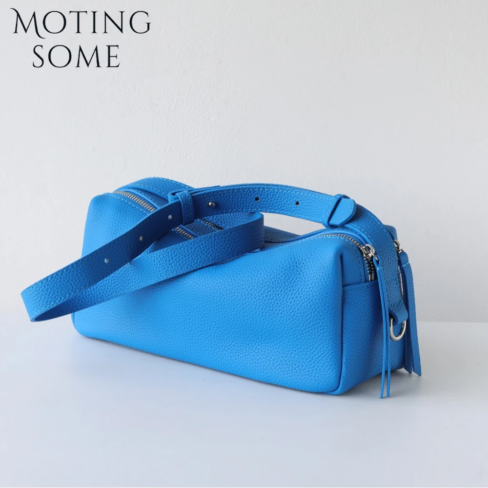 MOTINGSOME Natural Cow Leather Woman Bags Fashion Satchel Bag First Layer Cowhide Double Zipper Handbag Crossbody Sausage Tote
MOTINGSOME Natural Cow Leather Woman Bags Fashion Satchel Bag First Layer Cowhide Double Zipper Handbag Crossbody Sausage Tote