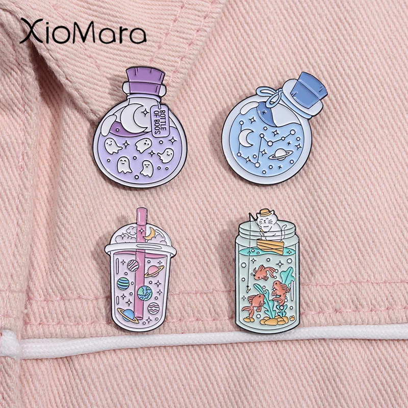 Cartoon Space Galaxy Planet BottleEnamel Pin Cute Aquarium Brooches Lapel Backpack Badge Jewelry Gift for Friends
Cartoon Space Galaxy Planet BottleEnamel Pin Cute Aquarium Brooches Lapel Backpack Badge Jewelry Gift for Friends