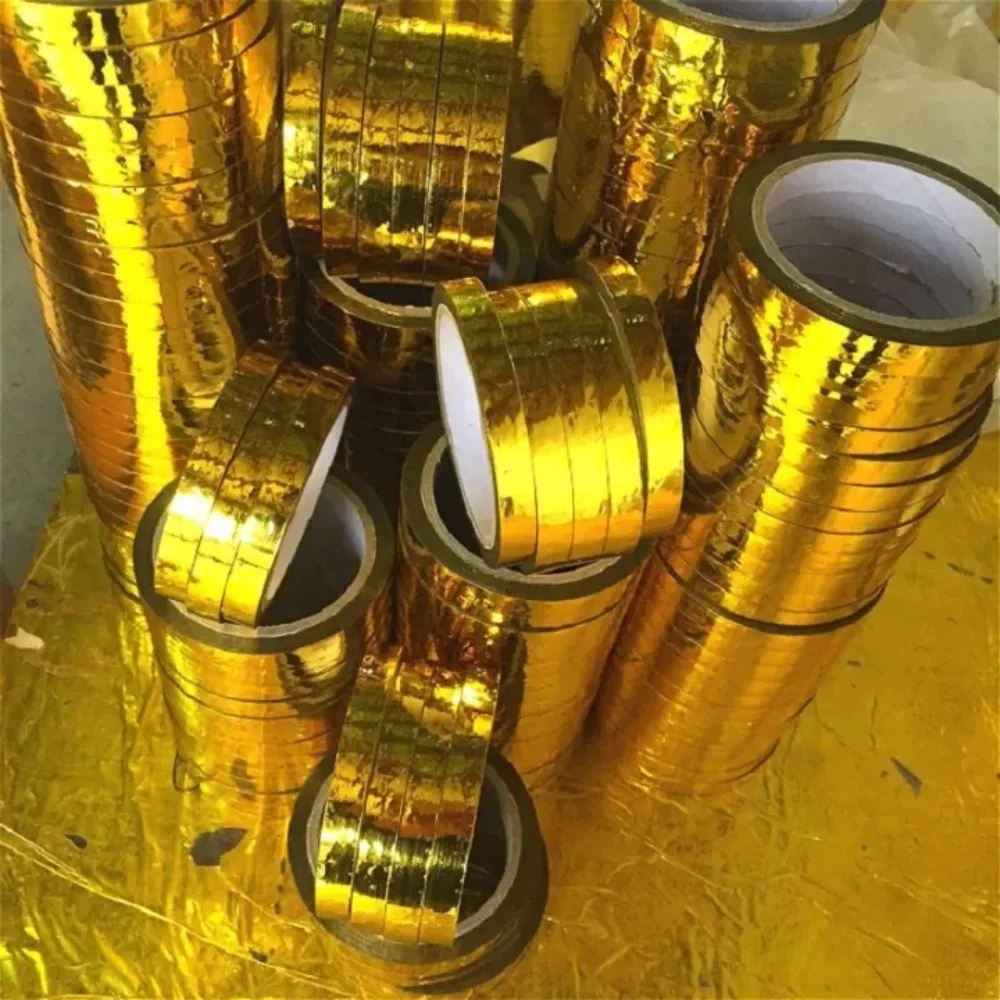 50M Glitter Slim Gold Silver Foil Washi Tapes Self-Adhesive Wrapping Tape for Wedding Aluminized Festival Gift Boxs Decorative
50M Glitter Slim Gold Silver Foil Washi Tapes Self-Adhesive Wrapping Tape for Wedding Aluminized Festival Gift Boxs Decorative