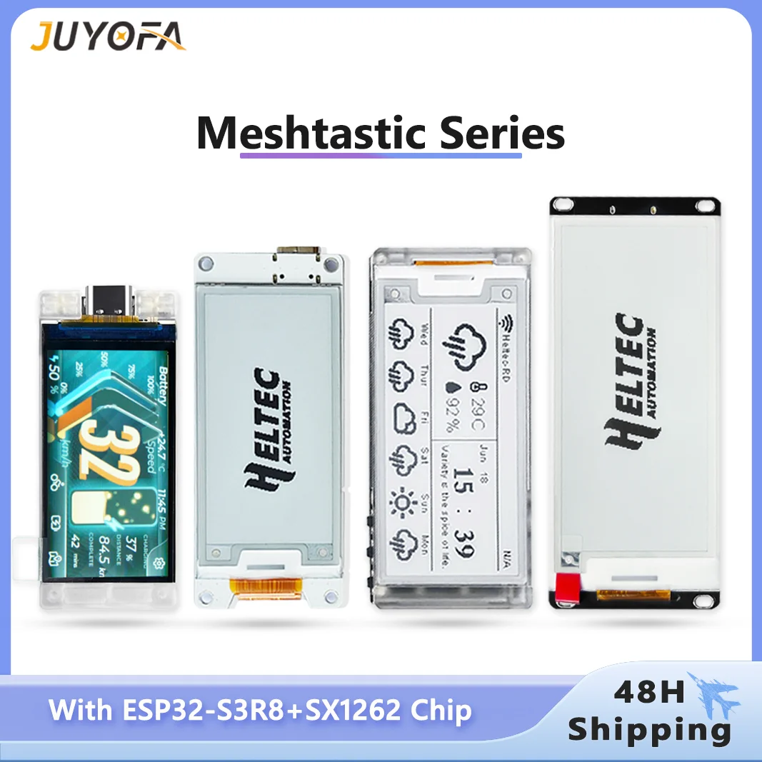 Meshtastic Heltec ESP32 Series Combined Dev-board with SX1262 LoRa Chip and E-ink Display Supported BLE Wi-Fi for Arduino
Meshtastic Heltec ESP32 Series Combined Dev-board with SX1262 LoRa Chip and E-ink Display Supported BLE Wi-Fi for Arduino