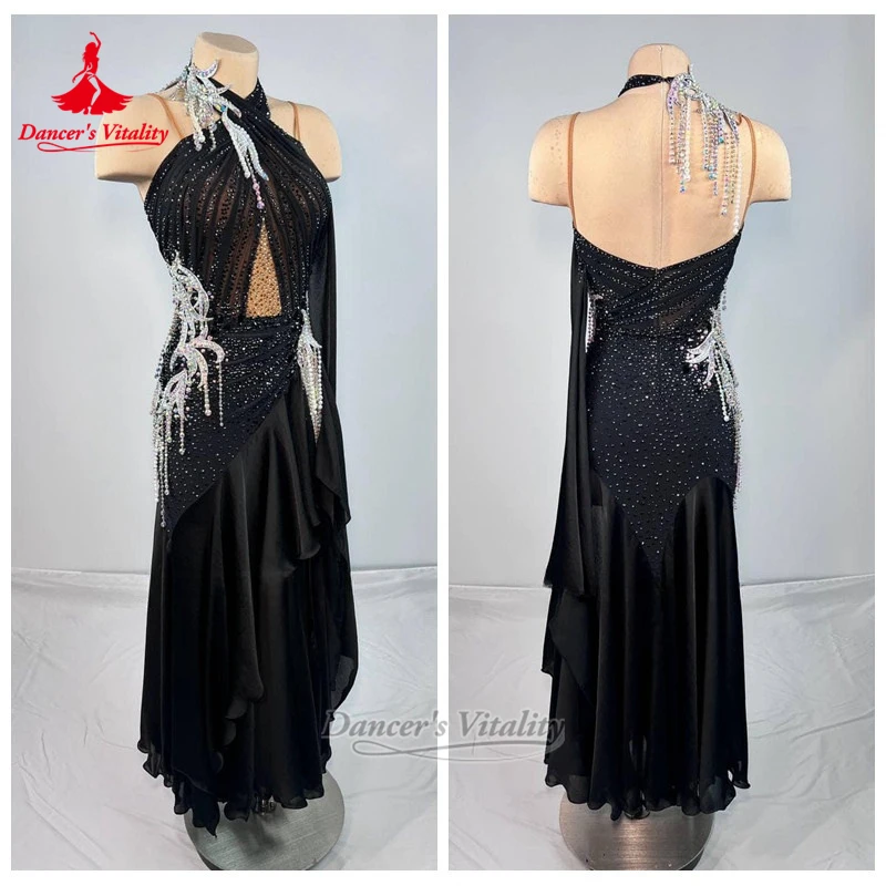 American Style Tango Foxtrot Quickstep Graceful Dresses Custom Dancer's Vitality Adult Social Dance Contest and Perform Clothing
American Style Tango Foxtrot Quickstep Graceful Dresses Custom Dancer's Vitality Adult Social Dance Contest and Perform Clothing