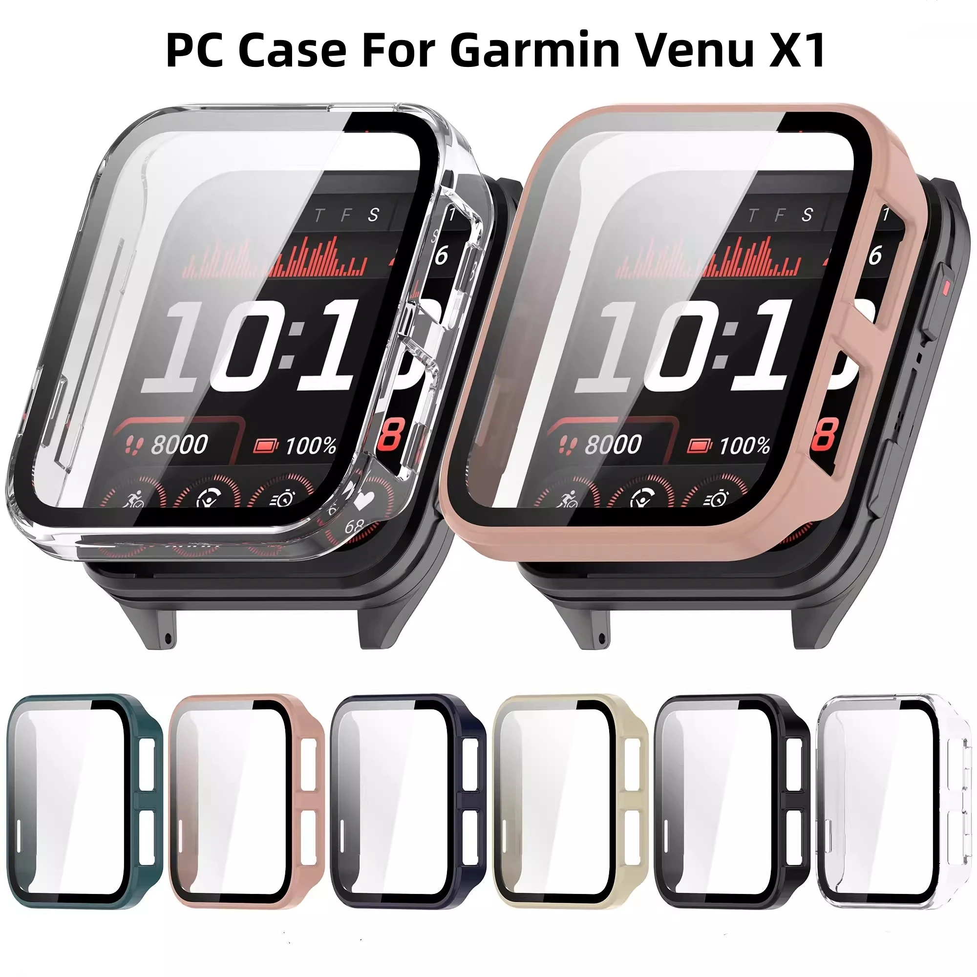 Glass Film+PC Case for Garmin Venu X1 All-around Bumper Anti-scratch Protective Cover+Screen Protector for Garmin venu x1
Glass Film+PC Case for Garmin Venu X1 All-around Bumper Anti-scratch Protective Cover+Screen Protector for Garmin venu x1