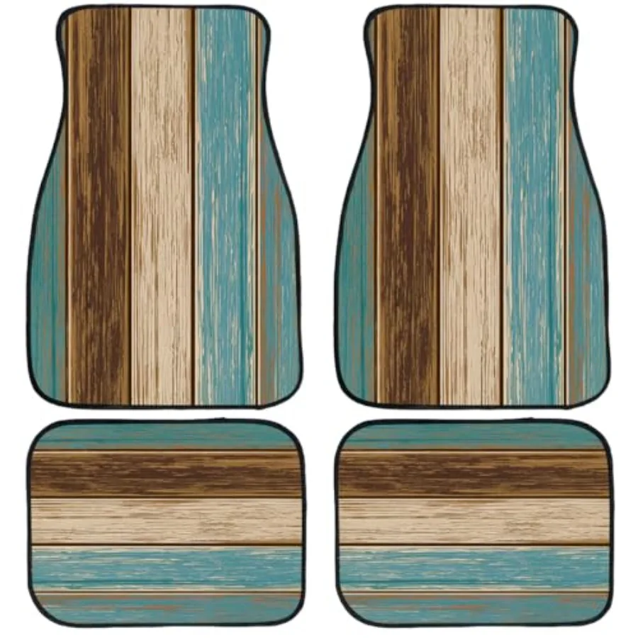 Wood Car Floor Mats Set of 4 Rustic Blue Brown Vintage Plank Automotive Foot Mats Rugs Carpet for Car Non-Slip Auto Car Accesso
Wood Car Floor Mats Set of 4 Rustic Blue Brown Vintage Plank Automotive Foot Mats Rugs Carpet for Car Non-Slip Auto Car Accesso