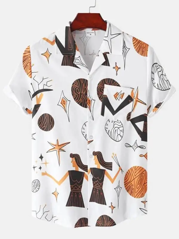 Мужской ort Sve с воротником-стойкой и принтом, повседневная летняя модная молодежная повседневная одежда, тонкая подставка на пуговицах
Мужской ort Sve с воротником-стойкой и принтом, повседневная летняя модная молодежная повседневная одежда, тонкая подставка на пуговицах