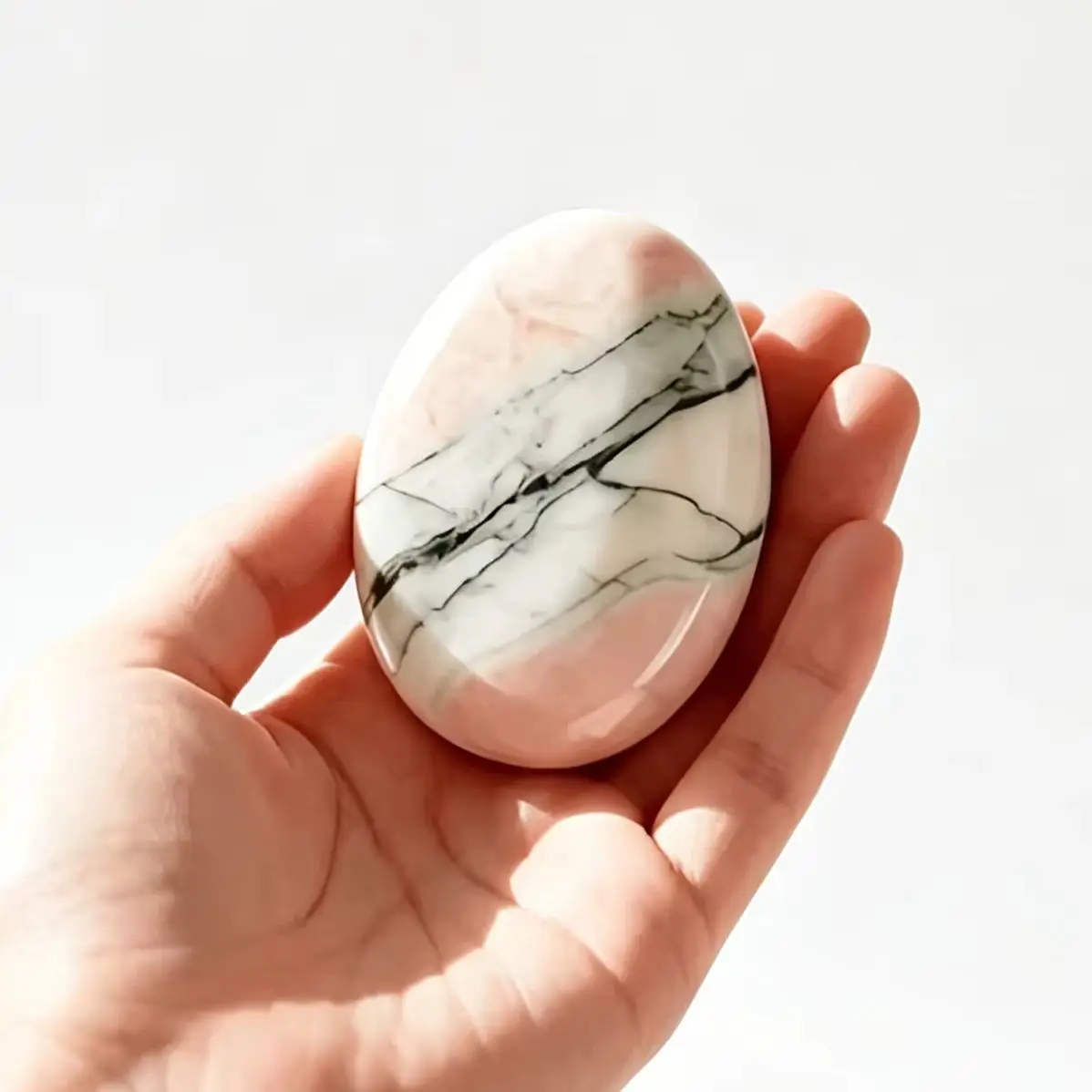 Natural Pink Striped Agate Palm Stone, Polished Healing Crystal, Natural Mineral Meditation Decor Worry Stone Gift
Natural Pink Striped Agate Palm Stone, Polished Healing Crystal, Natural Mineral Meditation Decor Worry Stone Gift
