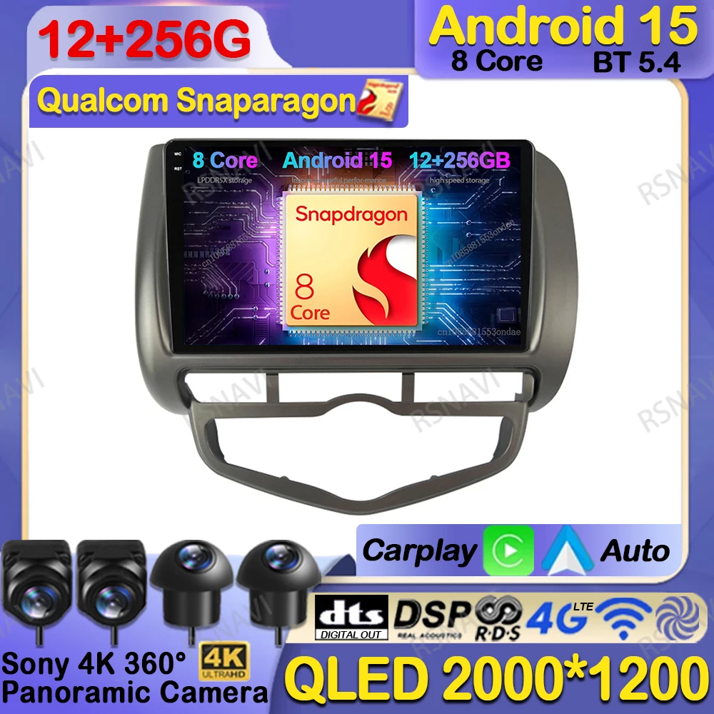 Android 15 Car Radio For Honda Fit Jazz 2002 - 2008 LDH RDH Multimedia Stereo Autoradio 5G WIFI DVD GPS Viedo Player Navigation
Android 15 Car Radio For Honda Fit Jazz 2002 - 2008 LDH RDH Multimedia Stereo Autoradio 5G WIFI DVD GPS Viedo Player Navigation