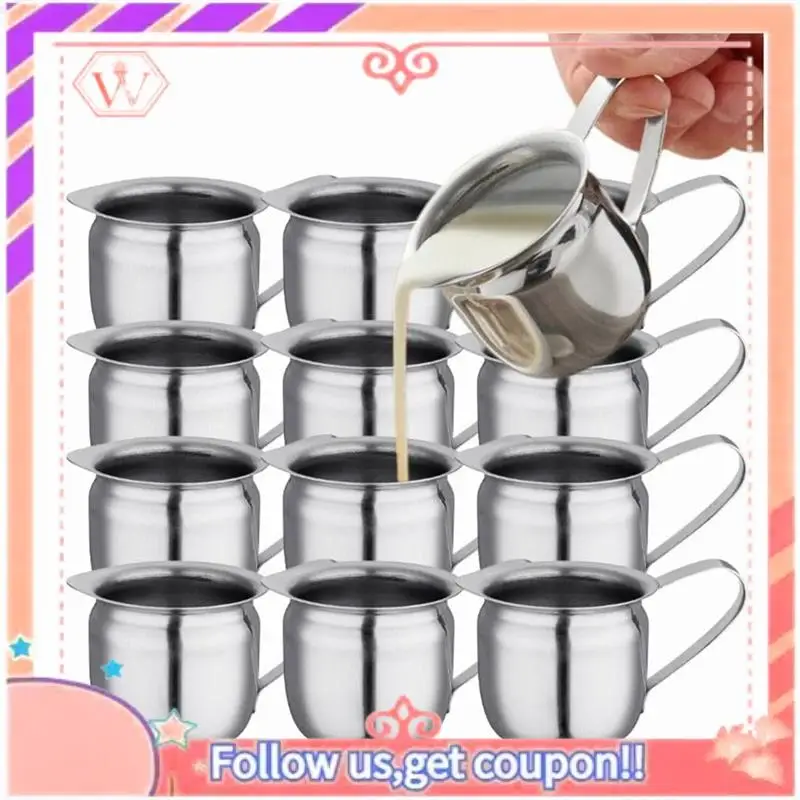 AT84-12PCS Чашка для молока Мини-кувшин для сливочного эспрессо 3 унции Металлический кувшин для крема, чашка для слива Маленький кувшин для заливки крема 
AT84-12PCS Чашка для молока Мини-кувшин для сливочного эспрессо 3 унции Металлический кувшин для крема, чашка для слива Маленький кувшин для заливки крема