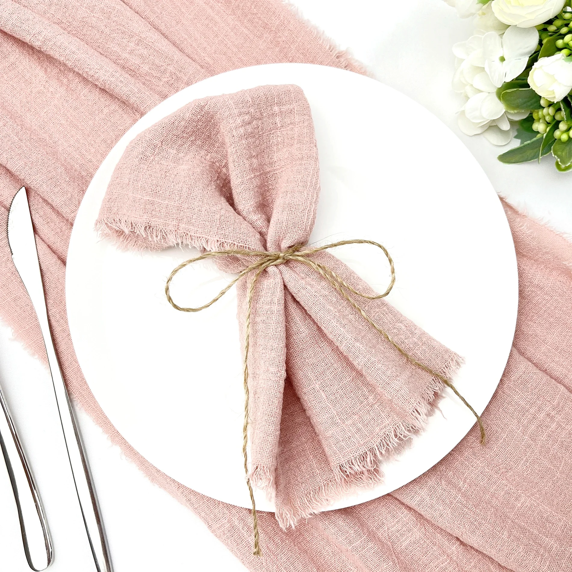 Gauze Cotton Wedding Table Runner Retro Pink Burr Texture Dining Napkins Gift Kitchen Table Runners Home Christmas Table Decor
Gauze Cotton Wedding Table Runner Retro Pink Burr Texture Dining Napkins Gift Kitchen Table Runners Home Christmas Table Decor