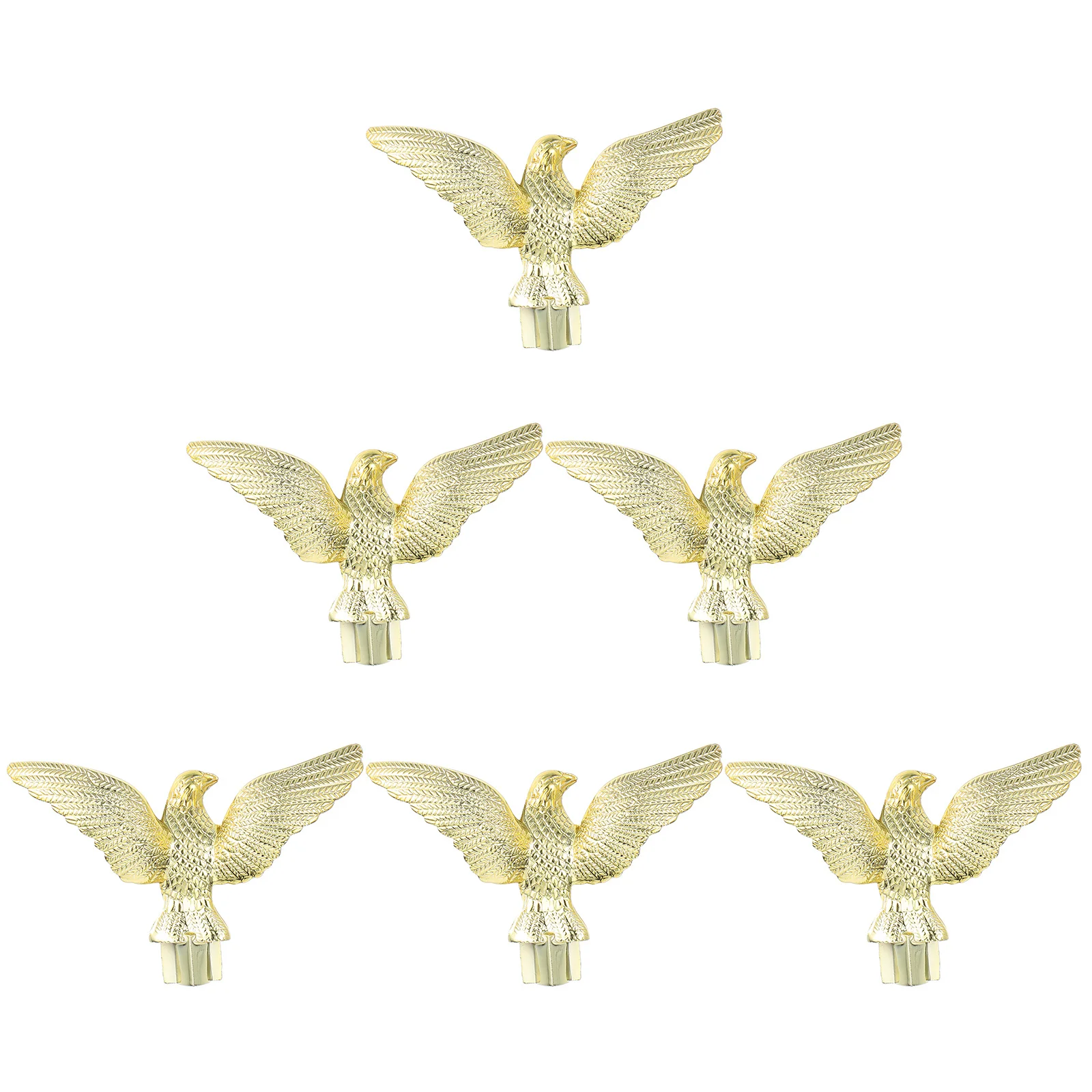 6Pcs Flagpole Head Eagle Design Weather Resistant Outdoor Garden Flag Pole Top Ornament Secure Installation Decorative Finial
6Pcs Flagpole Head Eagle Design Weather Resistant Outdoor Garden Flag Pole Top Ornament Secure Installation Decorative Finial
