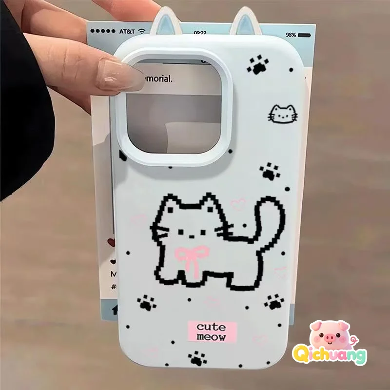 Cute Cat Ear Phone Case For iQOO Neo 11 10 9 9S 8 Pro Plus 10R Cartoon Cat Paw Simple Soft Back Cover
Cute Cat Ear Phone Case For iQOO Neo 11 10 9 9S 8 Pro Plus 10R Cartoon Cat Paw Simple Soft Back Cover