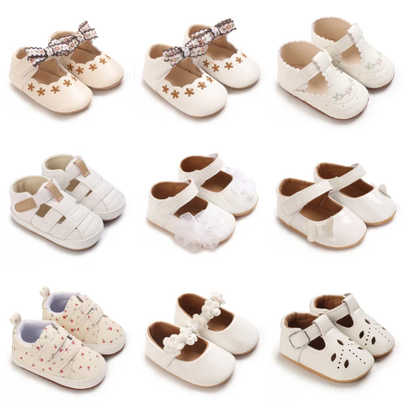 Baby Casual Shoes Infant Toddler Bowknot Non-slip Rubber Soft-Sole Flat PU First Walker Newborn Bow Decor Mary Janes
Baby Casual Shoes Infant Toddler Bowknot Non-slip Rubber Soft-Sole Flat PU First Walker Newborn Bow Decor Mary Janes