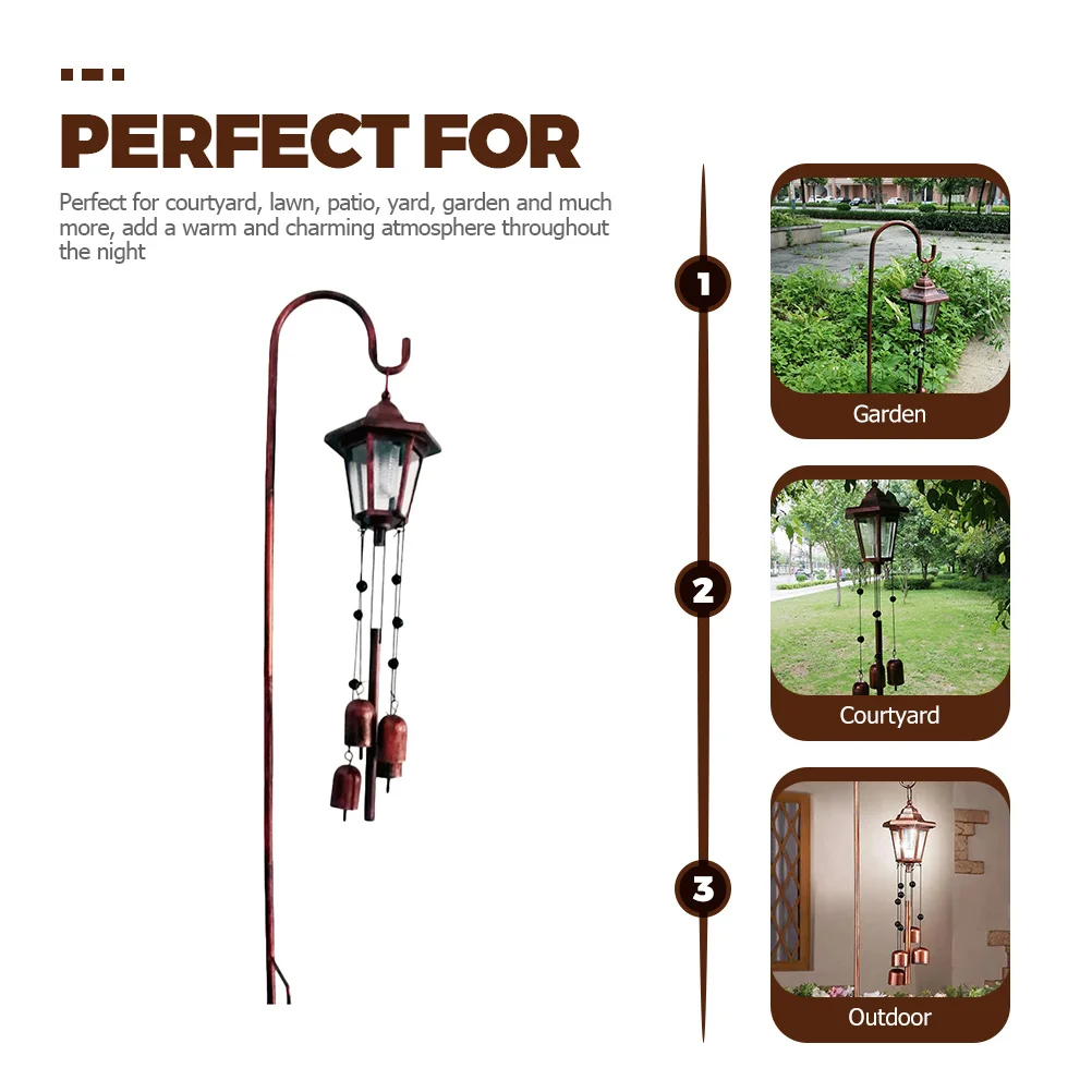 Solar Powered Wind Chimes Outdoor Garden Decorative Lamp Retro Solar Lawn Light For Yard Patio Landscape
Solar Powered Wind Chimes Outdoor Garden Decorative Lamp Retro Solar Lawn Light For Yard Patio Landscape