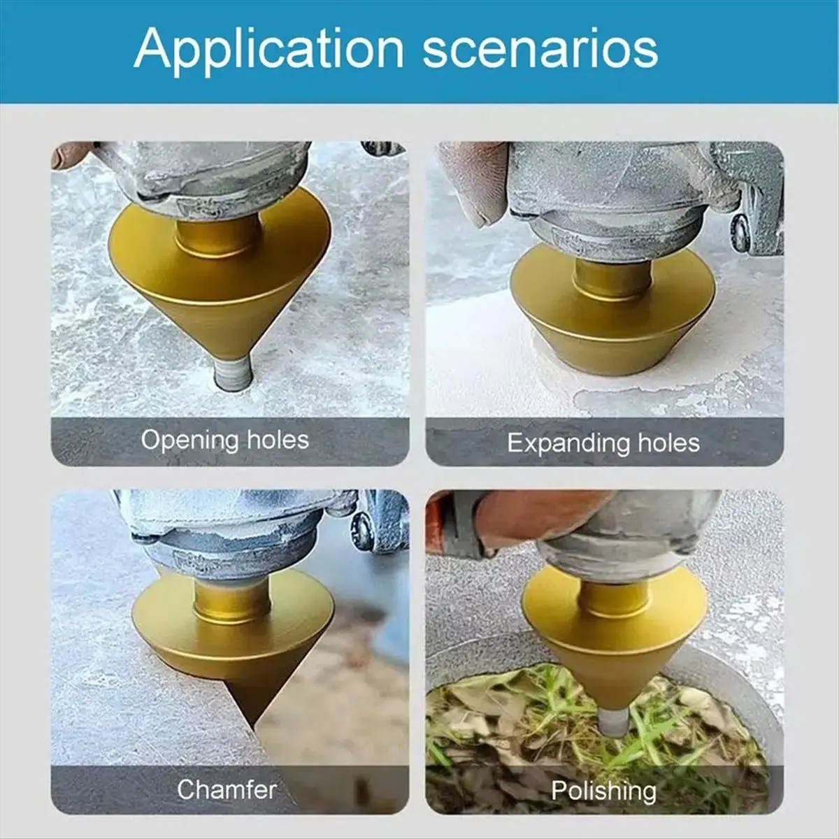 (HOPE) Countersink Drill Bit Grinder Polisher Attachment Nozzle for Grinder Electric Drill Adapter with Cooling Wax for Metal
(HOPE) Countersink Drill Bit Grinder Polisher Attachment Nozzle for Grinder Electric Drill Adapter with Cooling Wax for Metal