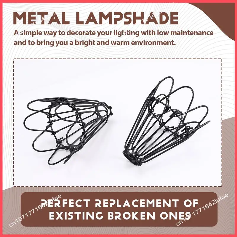 B52C Adjustable Wire Cage Lampshade, 2 Pack Metal Bird Cage Bulb Guard Island Pendant Lighting Fixture Drop Lamp Holder
B52C Adjustable Wire Cage Lampshade, 2 Pack Metal Bird Cage Bulb Guard Island Pendant Lighting Fixture Drop Lamp Holder