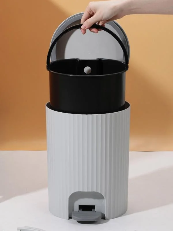 Двойная открытая крышка, ножная педаль для рук, домашнее использование, спальня, кухня, туалет, тихая крышка, гигиеническая бочка 
Двойная открытая крышка, ножная педаль для рук, домашнее использование, спальня, кухня, туалет, тихая крышка, гигиеническая бочка