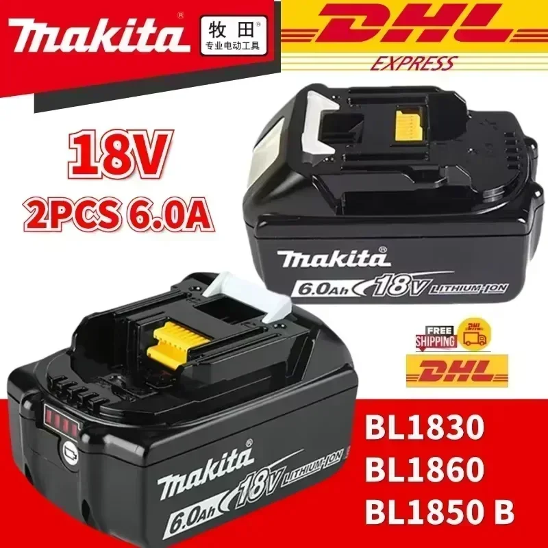 Makita 18V 6Ah Rechargeable Battery, Lithium Battery,Makita , BL1860, BL1850, BL1850b, BL1840, BL1815 Original Tool Battery.
Makita 18V 6Ah Rechargeable Battery, Lithium Battery,Makita , BL1860, BL1850, BL1850b, BL1840, BL1815 Original Tool Battery.
