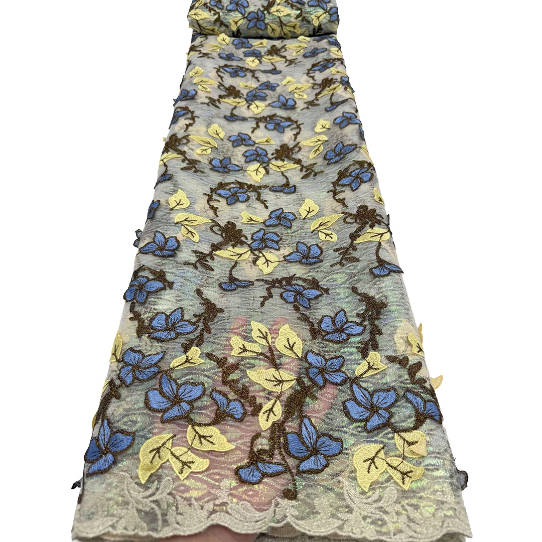 2026 Newest Soft Tulle Multicolor Water Soluble Lace Fabric With 3D Flower Applique Embroidered For Wedding Party Dresses Sewing
2026 Newest Soft Tulle Multicolor Water Soluble Lace Fabric With 3D Flower Applique Embroidered For Wedding Party Dresses Sewing