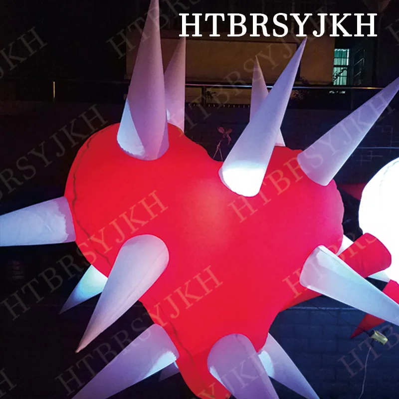 Inflatable starfish inflatable LED light heart heart with thorns love color change nightclub decoration activities advertising p
Inflatable starfish inflatable LED light heart heart with thorns love color change nightclub decoration activities advertising p