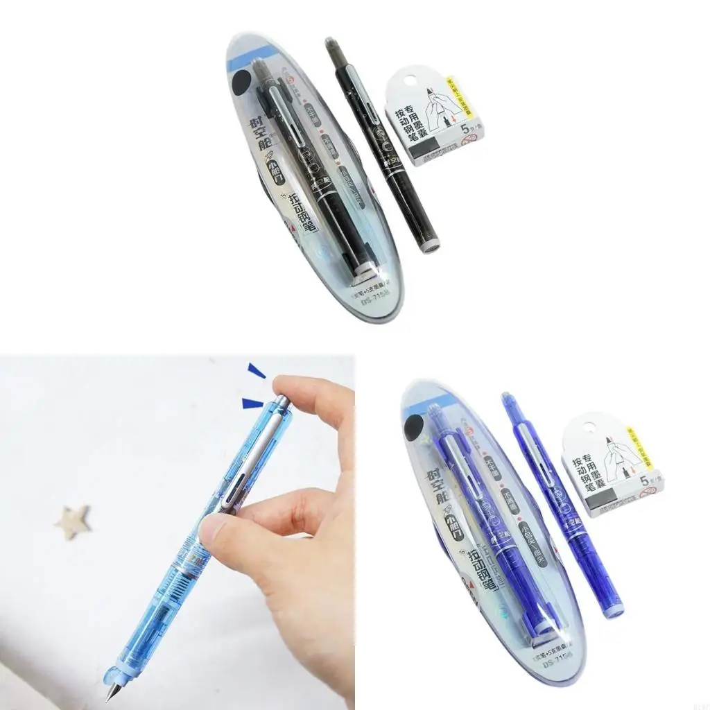 Retractable Fountain Pen with 5 Inks Cartridges Retractable Inks Pen
Retractable Fountain Pen with 5 Inks Cartridges Retractable Inks Pen