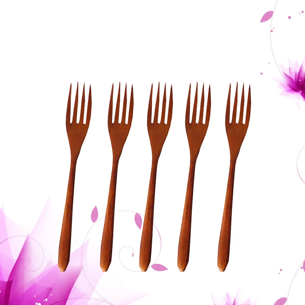 5Pcs Wooden Fork Set Handmade Natural Wood Fork Clean Healthy Dishwasher Safe Dessert Tableware for Home Party Use
5Pcs Wooden Fork Set Handmade Natural Wood Fork Clean Healthy Dishwasher Safe Dessert Tableware for Home Party Use