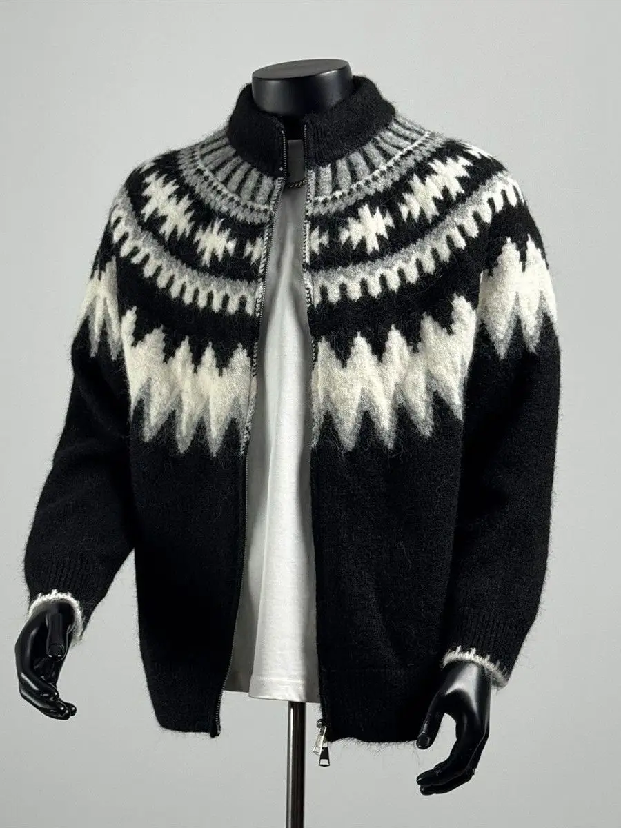 Warmth Men's Knitted Sweater Stand Collar Open Cardigan Casual Long Sve Polyester Fiber Youth Faion Autumn Winter New Ar...
Warmth Men's Knitted Sweater Stand Collar Open Cardigan Casual Long Sve Polyester Fiber Youth Faion Autumn Winter New Ar...