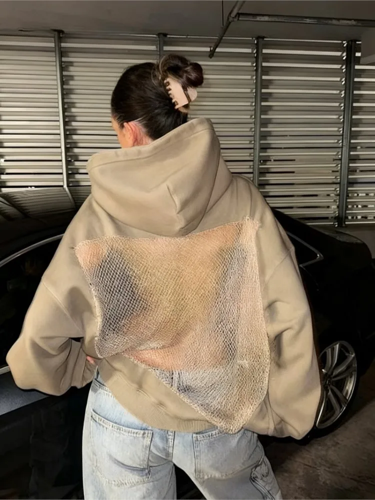 Sexy See Through Lace Patchwork Hooded Sweatshirt For Woman Spring Autumn Fashion Solid Color Hooded Bestseller Ladies Pullover
Sexy See Through Lace Patchwork Hooded Sweatshirt For Woman Spring Autumn Fashion Solid Color Hooded Bestseller Ladies Pullover