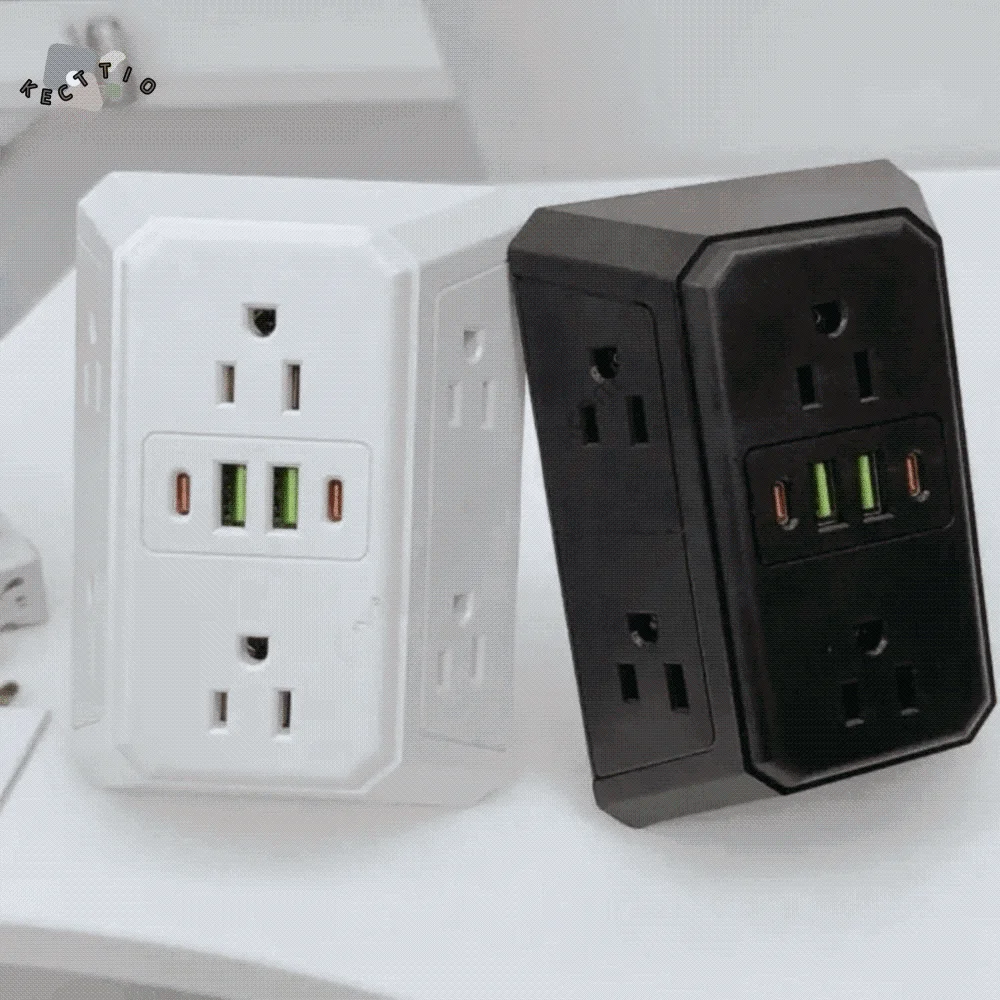 US Plug Multi Port Expander Flame-Retardant Material Multiple USB Ports Six Outlet Power Splitter Space-Saving for US
US Plug Multi Port Expander Flame-Retardant Material Multiple USB Ports Six Outlet Power Splitter Space-Saving for US