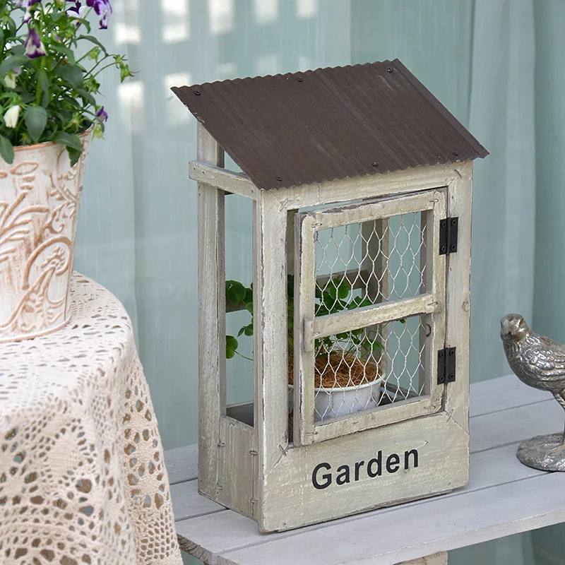 Wooden Cottage Style Wall Planter Tin Roof Wire Door
Wooden Cottage Style Wall Planter Tin Roof Wire Door