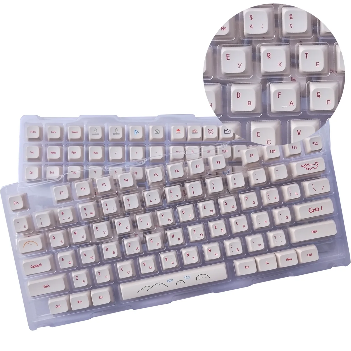 129 Keys Hand Drawn Graffiti Keycaps XDA Height Russian Thai Korean Phonetic Japanese Spanish
129 Keys Hand Drawn Graffiti Keycaps XDA Height Russian Thai Korean Phonetic Japanese Spanish