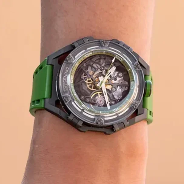 CRONUSART Men Automatic Watch 43mm Mechanical Wristwatch Sapphire Mirror Skeleton Carbon Steel Case Luminous
CRONUSART Men Automatic Watch 43mm Mechanical Wristwatch Sapphire Mirror Skeleton Carbon Steel Case Luminous