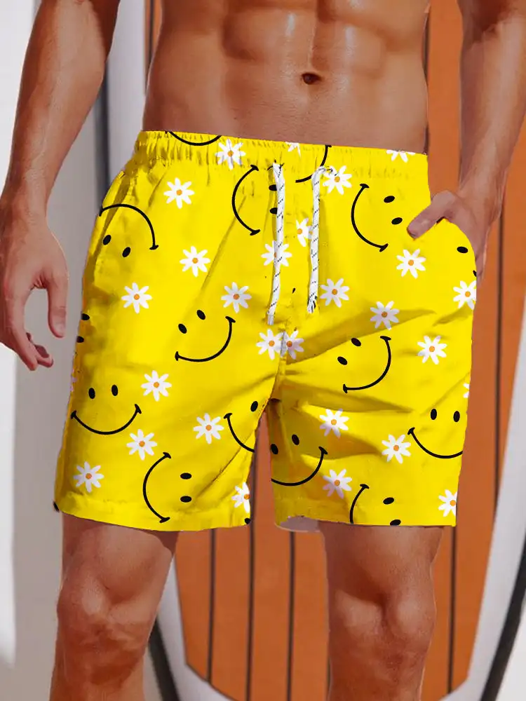 Summer Hawaii Beach Shorts For Men Outdoor Seaside Surf Short Pants Elastic Waist Drawstring Loose Quick Drying Male Swim Trunks
Summer Hawaii Beach Shorts For Men Outdoor Seaside Surf Short Pants Elastic Waist Drawstring Loose Quick Drying Male Swim Trunks