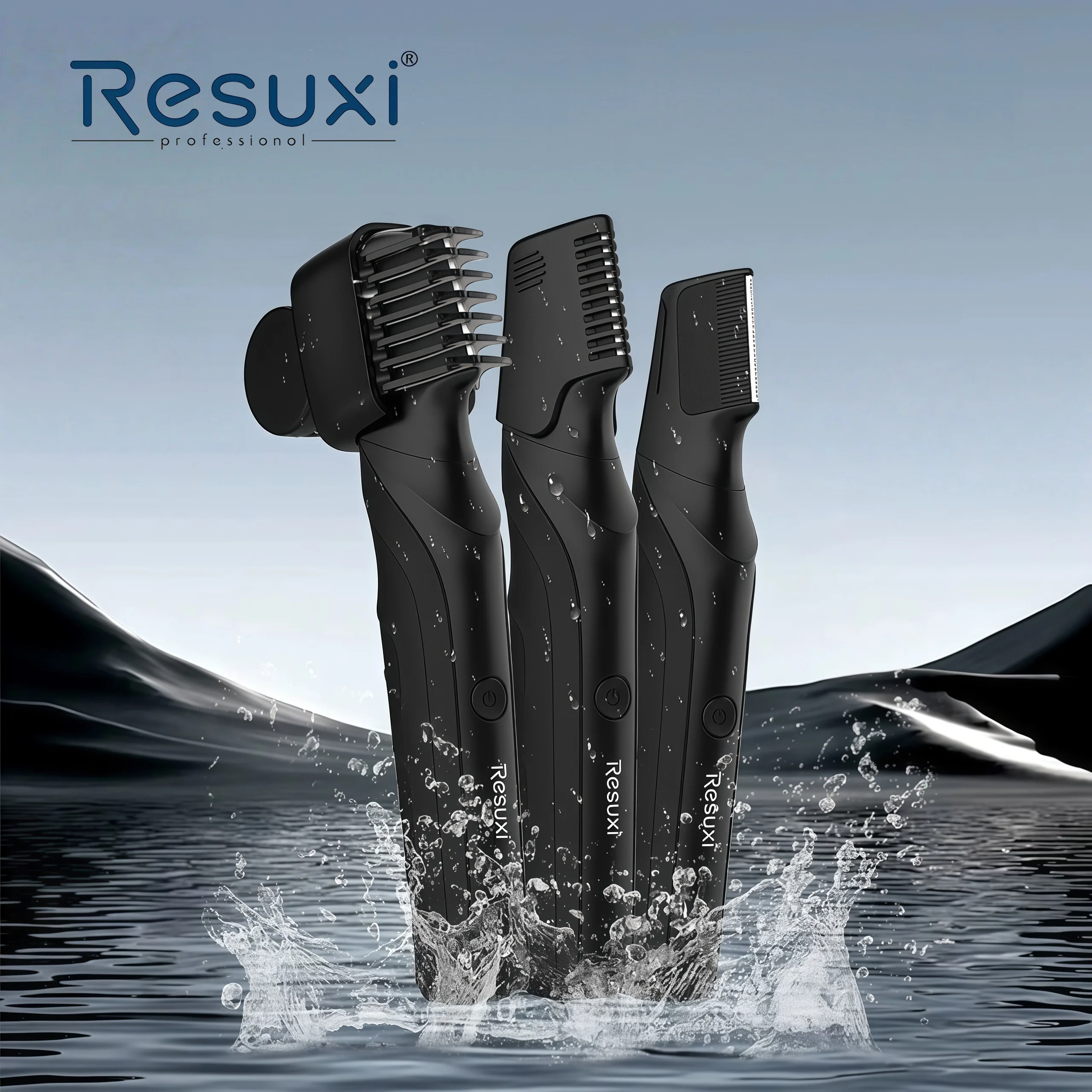 Resuxi New Men's Electric Body Hair Trimmer Multi Functional 3 in 1 Hair Clipper Shaver Set IPX5 Full Body Water Wash Clipper
Resuxi New Men's Electric Body Hair Trimmer Multi Functional 3 in 1 Hair Clipper Shaver Set IPX5 Full Body Water Wash Clipper