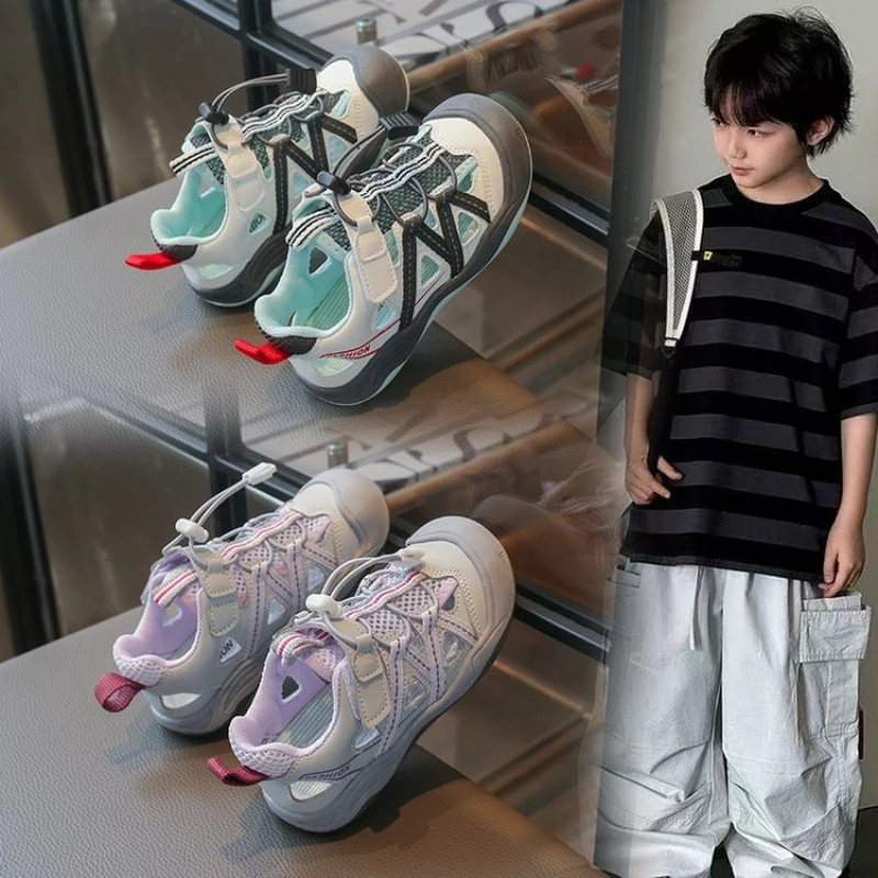 Children Summer Patchwork Sandals Boy Girl School Sports Shoes Breathable Lightweight Causal Kids School Running Shoes Non-slip
Children Summer Patchwork Sandals Boy Girl School Sports Shoes Breathable Lightweight Causal Kids School Running Shoes Non-slip