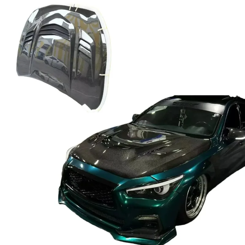 UV-Protected FORInfiniti Q50 V Style Carbon Fiber Engine Cover V Carbon Fiber Hood Auto Parts
UV-Protected FORInfiniti Q50 V Style Carbon Fiber Engine Cover V Carbon Fiber Hood Auto Parts