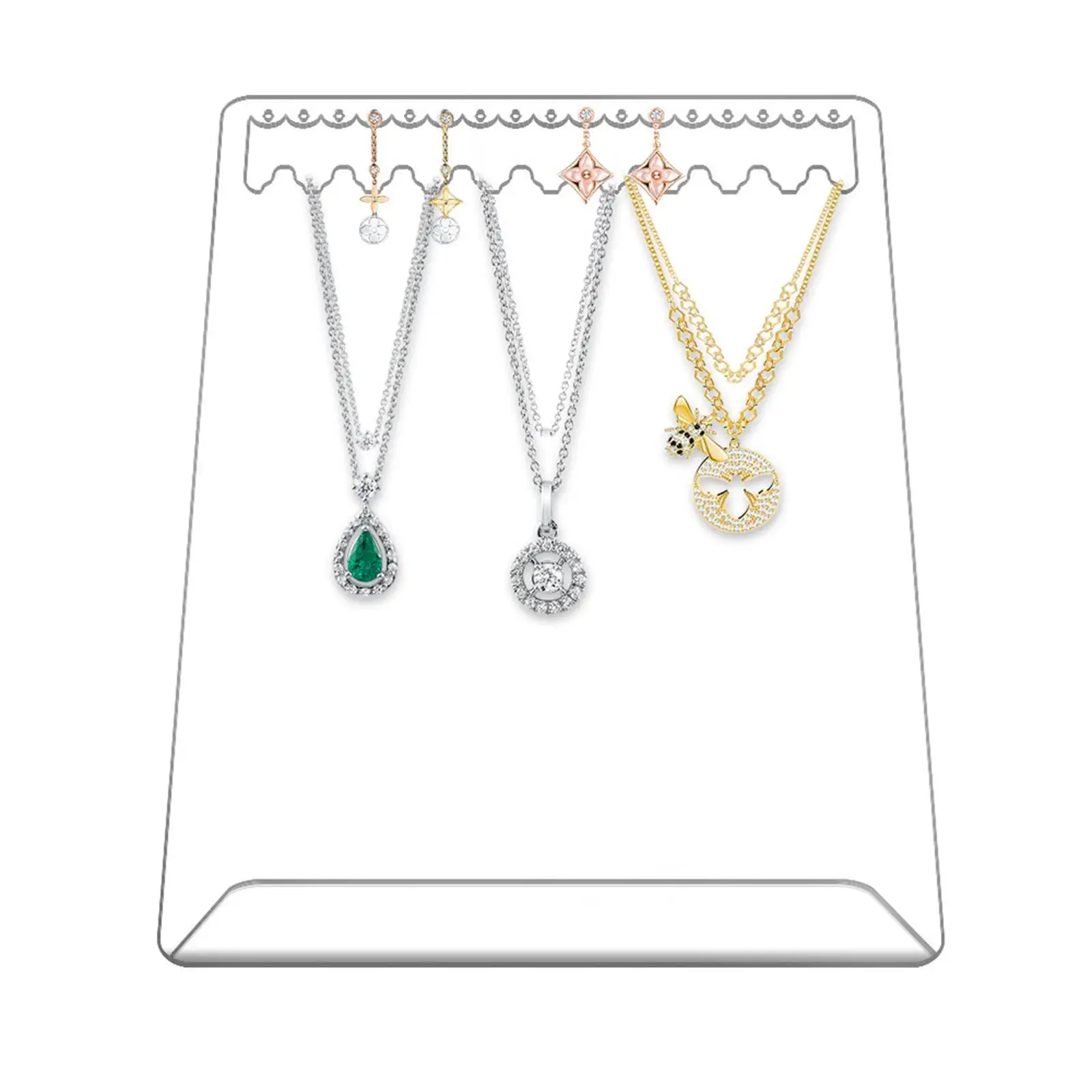 Acrylic Jewelry Display Stand Showcase Jewelry Stand Clear Jewelry Organizer for Apartment Dorm Home Bedroom Gift for Women
Acrylic Jewelry Display Stand Showcase Jewelry Stand Clear Jewelry Organizer for Apartment Dorm Home Bedroom Gift for Women
