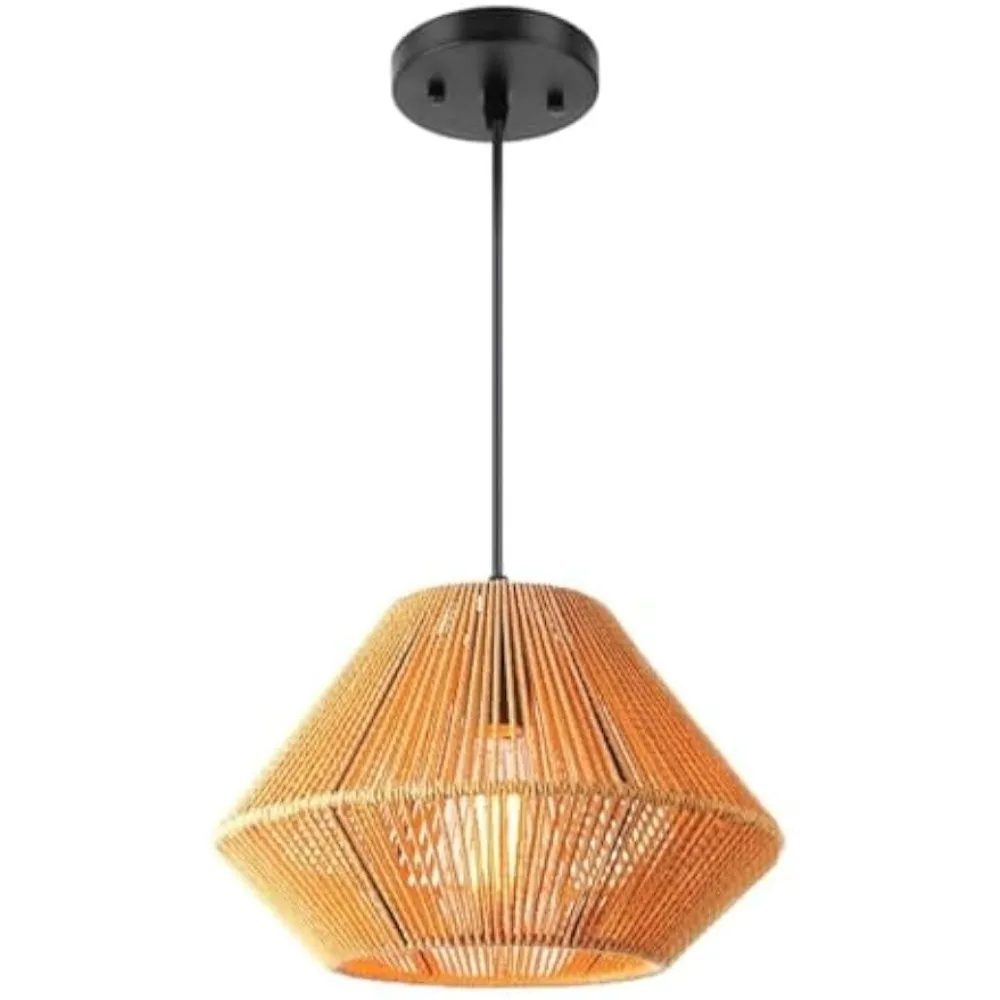 Japanese Style Pendant Light Hand-Woven Rattan Chandelier Boho Ceiling Hanging Lamps for Kitchen Island Dining Room Living Room
Japanese Style Pendant Light Hand-Woven Rattan Chandelier Boho Ceiling Hanging Lamps for Kitchen Island Dining Room Living Room