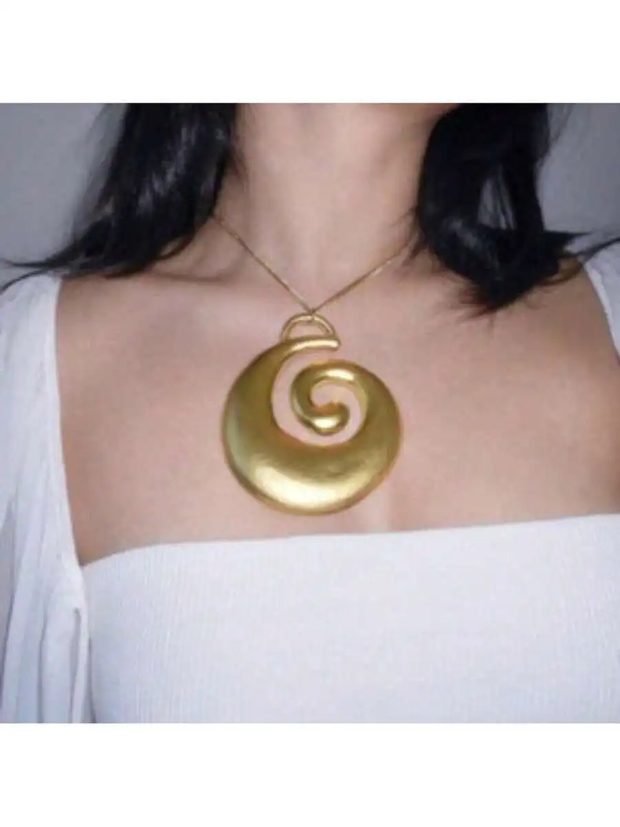 Chunky Spiral Pendant Necklace For Women Adjustable Statement Choker Jewelry
Chunky Spiral Pendant Necklace For Women Adjustable Statement Choker Jewelry