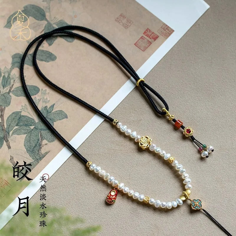 Natural Freshwater Necklace Ro High End Multi Treasure Arl Sweater Chain Women s Hand Woven Jade Buddha Ndant Hanging Lucky Jew
Natural Freshwater Necklace Ro High End Multi Treasure Arl Sweater Chain Women s Hand Woven Jade Buddha Ndant Hanging Lucky Jew