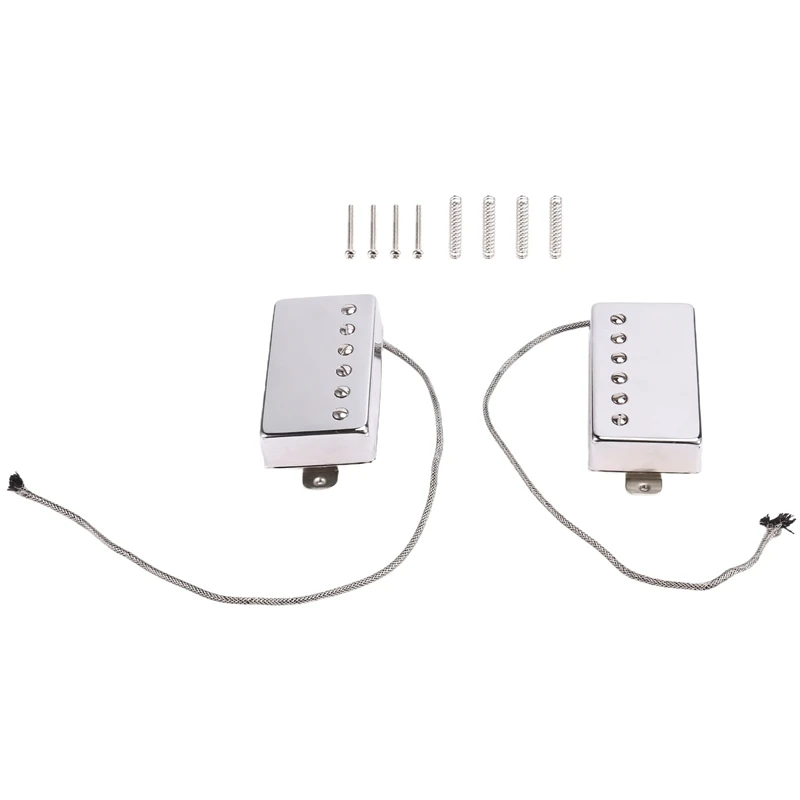 2PCS For Alnico 5 LP Guitar Neck & Bridge Pickups Humbucker Pickup 4-Wires Guitar Parts (Chrome NB Set)
2PCS For Alnico 5 LP Guitar Neck & Bridge Pickups Humbucker Pickup 4-Wires Guitar Parts (Chrome NB Set)