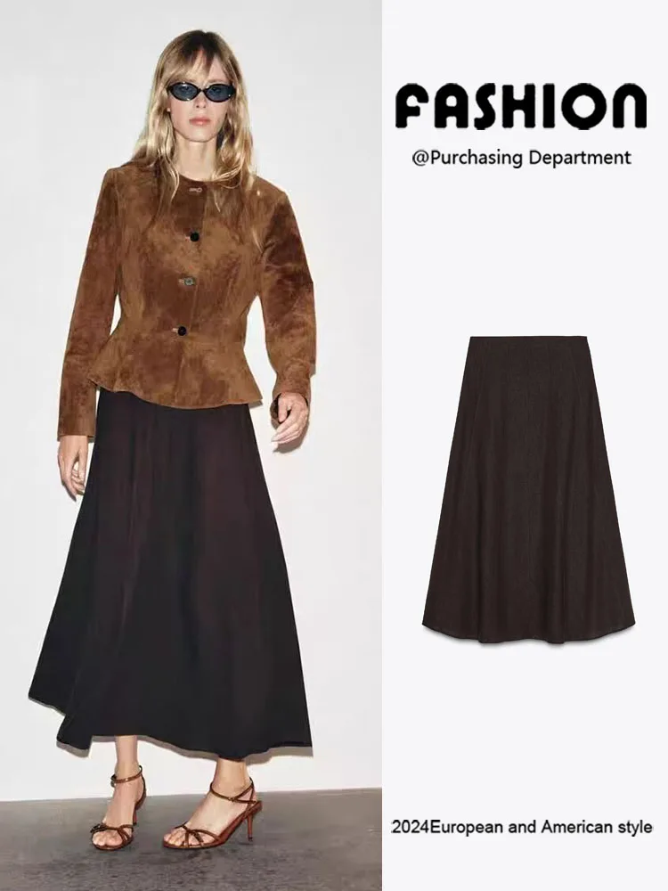 Модная комфортная юбка миди, длинная юбка, новинка зимы 2025, женская одежда, универсальная юбка длины миди.
Модная комфортная юбка миди, длинная юбка, новинка зимы 2025, женская одежда, универсальная юбка длины миди.