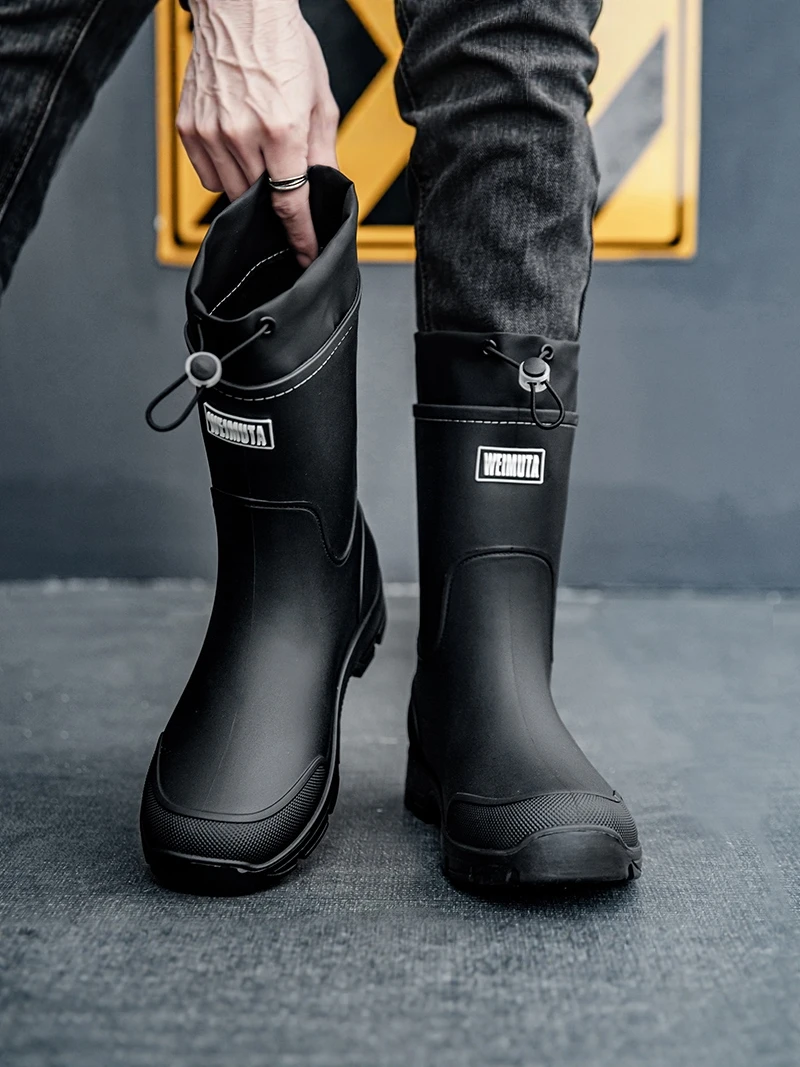 Men's Summer High-Tube Rain Boots Waterproof Anti-Slip Thick Bottom Fishing Outdoor Walking Special Shoes for Delivery Riders
Men's Summer High-Tube Rain Boots Waterproof Anti-Slip Thick Bottom Fishing Outdoor Walking Special Shoes for Delivery Riders
