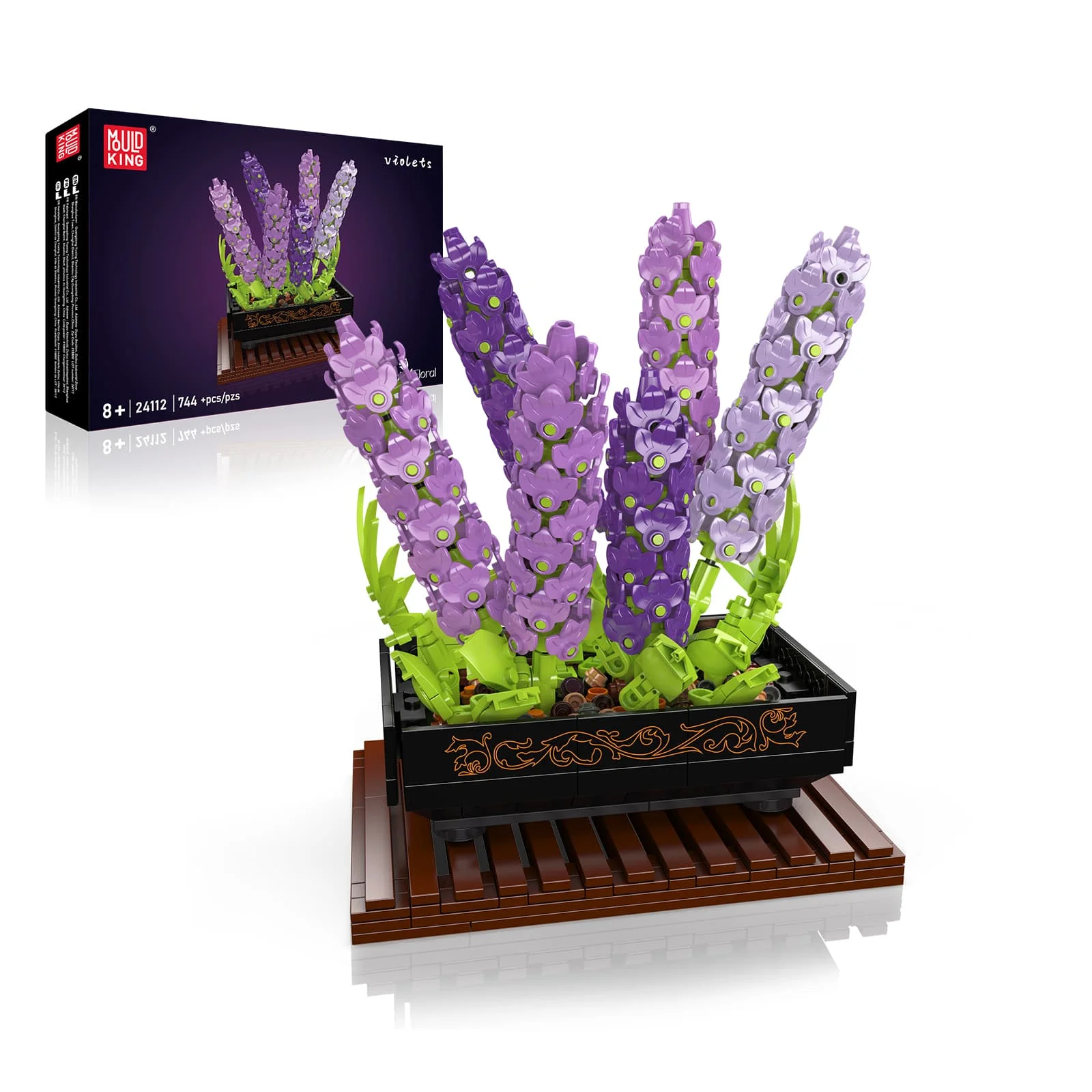 MOULD KING 24112 744pcs Violet Plant Flower Series Small Particle Assembly Model Building Blocks Bouquet DIY Flowers Bricks Toy
MOULD KING 24112 744pcs Violet Plant Flower Series Small Particle Assembly Model Building Blocks Bouquet DIY Flowers Bricks Toy